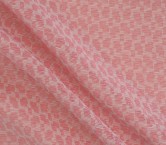 Organza jacquard rafia rosa